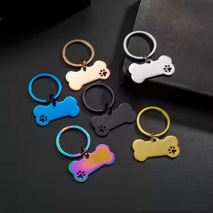 Laser Engraved Metal Pet ID Tag