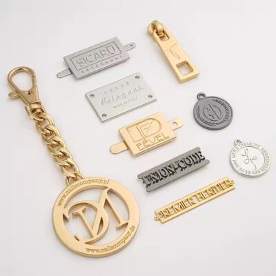 Custom Metal Tags for Swimwear Branding in Unique Shapes