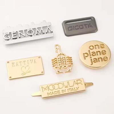 Custom Metal Tags for Swimwear Branding in Unique Shapes