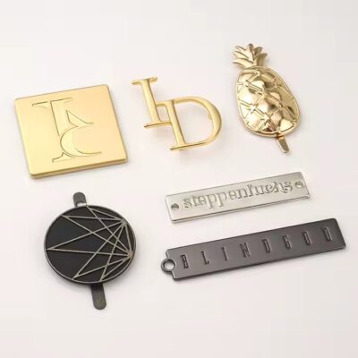Custom Metal Tags for Swimwear Branding in Unique Shapes