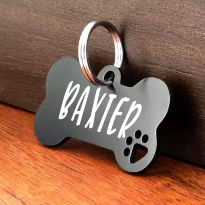 Personalized Laser Engraved Pet ID Tag for Dogs and Cats


