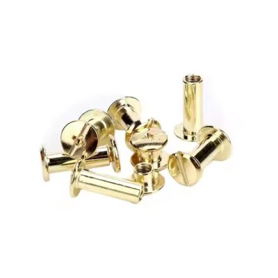 Mini screw-in and rivet brass tags in 4mm, 10mm, 12mm sizes