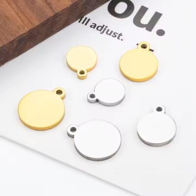 High Polished Stainless Steel Blank Jewelry Tags for Engraving