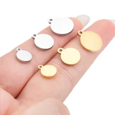 High Polished Stainless Steel Blank Jewelry Tags for Engraving
