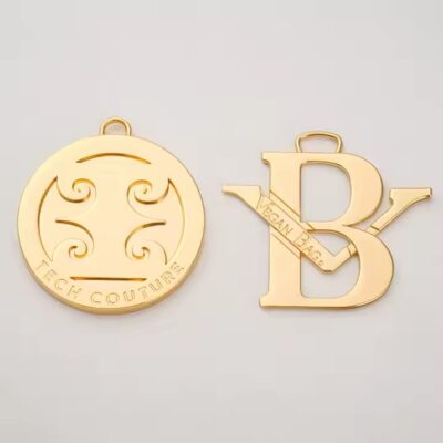 Custom Shaped Luxury Metal Tags with Personalized Design