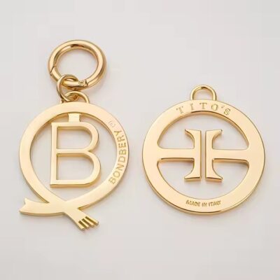 Custom Shaped Luxury Metal Tags with Personalized Design