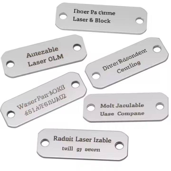 High Precision Laser Engraved Metal Tag for Industrial Labeling