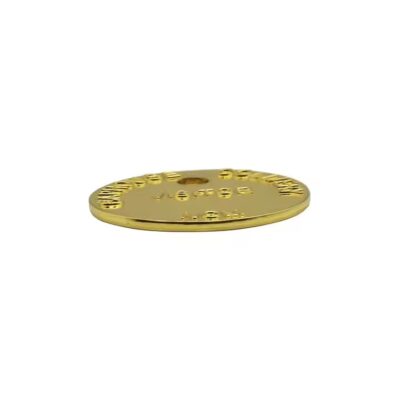 Engraved Brass Valve Tag for Industrial Use