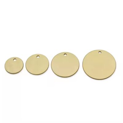 Engraved Brass Valve Tag for Industrial Use