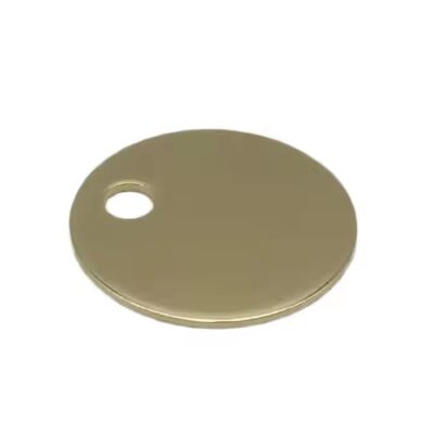 Engraved Brass Valve Tag for Industrial Use