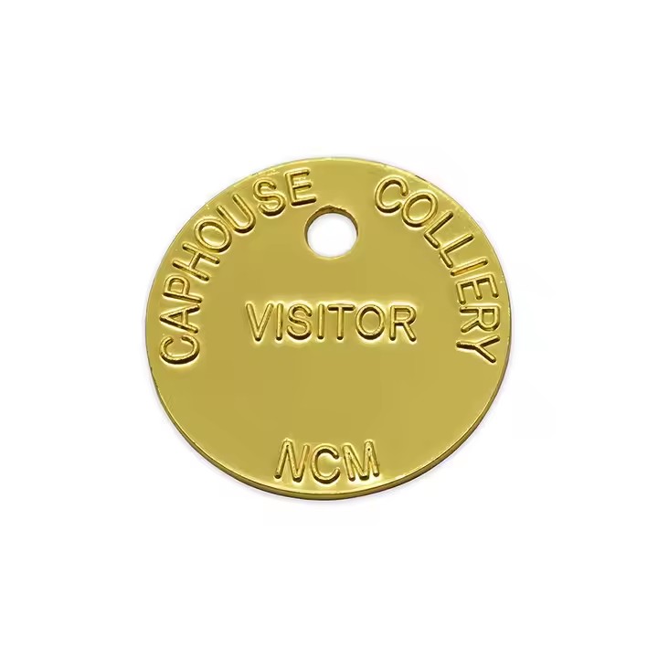 Engraved Brass Valve Tag for Industrial Use