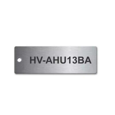 Precision Cut Aluminum Laser Engraved Tag for Industrial Use