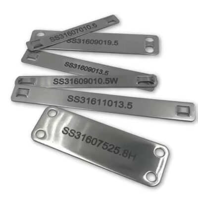 Precision Cut Aluminum Laser Engraved Tag for Industrial Use