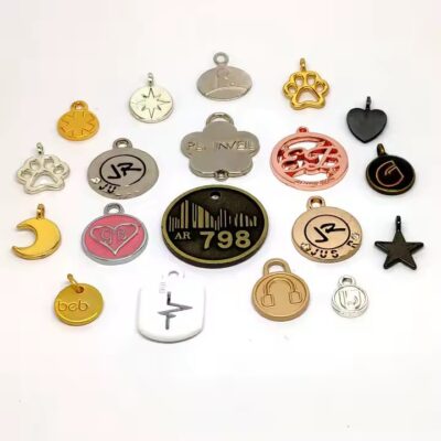 Custom Decorative Metal Tags for Fashion Bags