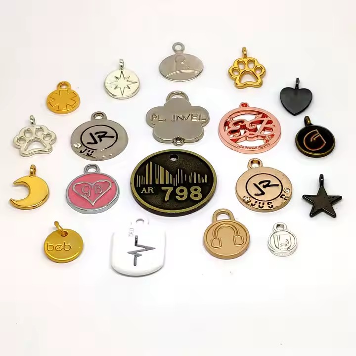 Custom Decorative Metal Tags for Fashion Bags