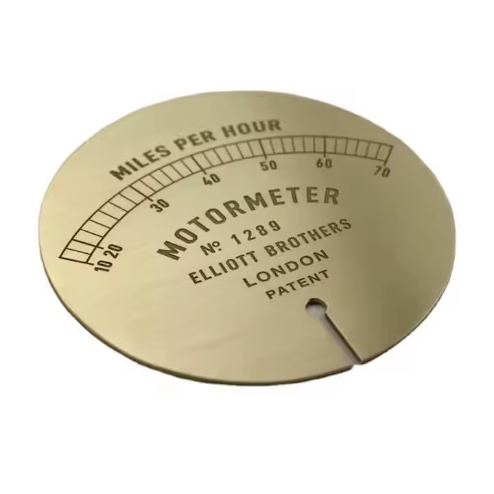 Laser Engraved Stainless Steel Panel Tags with Black Text