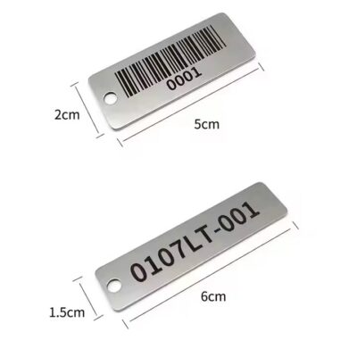 Laser Engraved Stainless Steel Valve Tag for Industrial Equipment