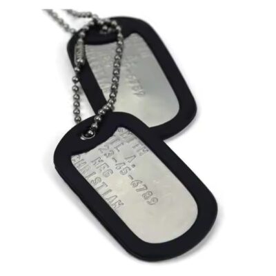 Personalized Engraved Stainless Steel Military Dog Tag