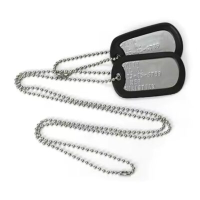 Personalized Engraved Stainless Steel Military Dog Tag