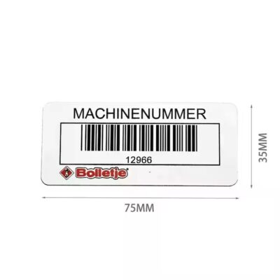 Aluminum serial number barcode and QR code metal tags