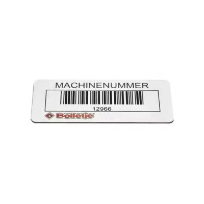 Aluminum serial number barcode and QR code metal tags