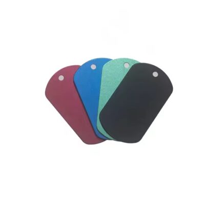 Anodized aluminum dog ID tags in assorted colors