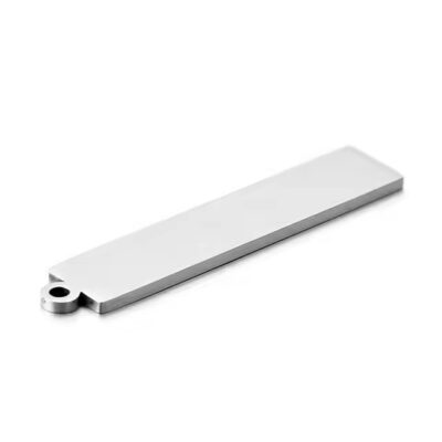 Blank stainless steel rectangular metal tags for engraving and labeling