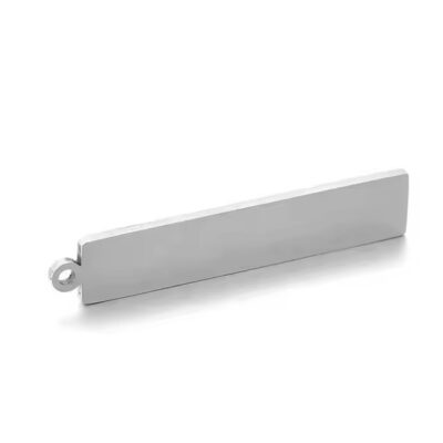 Blank stainless steel rectangular metal tags for engraving and labeling