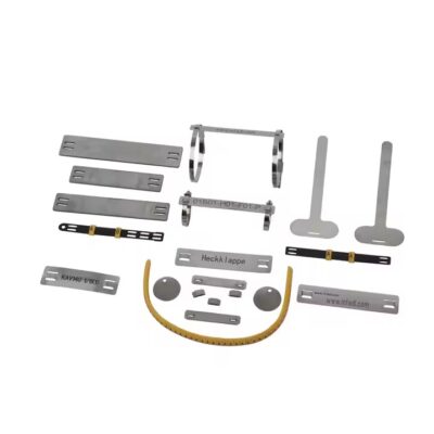 High-quality metal cable tags and wire markers for durable industrial labeling