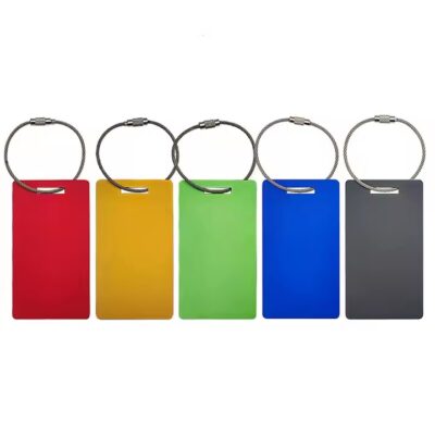 Personalized Blank Aluminum Airplane Travel Tag for Luggage