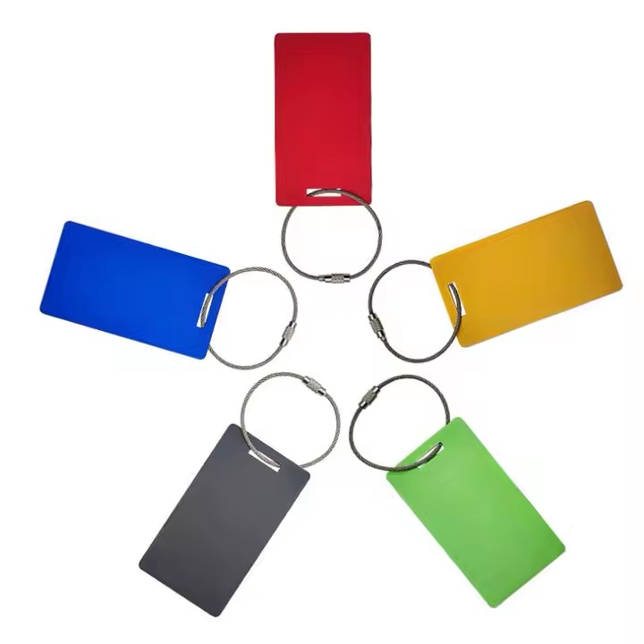 Personalized Blank Aluminum Airplane Travel Tag for Luggage