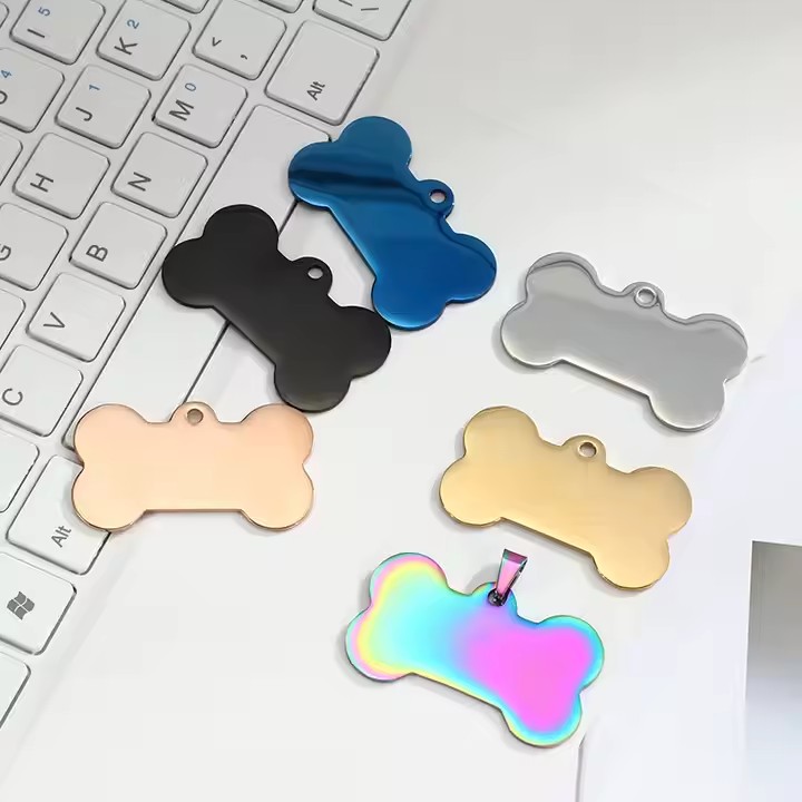 Blank Aluminum DIY Pet ID Tag Pendant