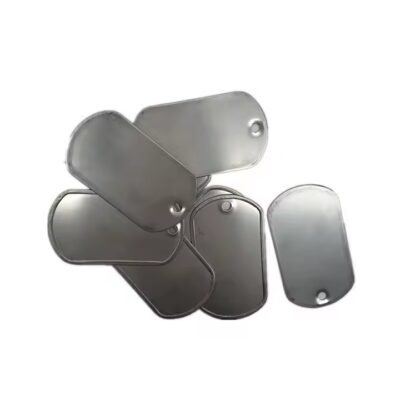 Blank Metal Pet ID Military Dog Tag