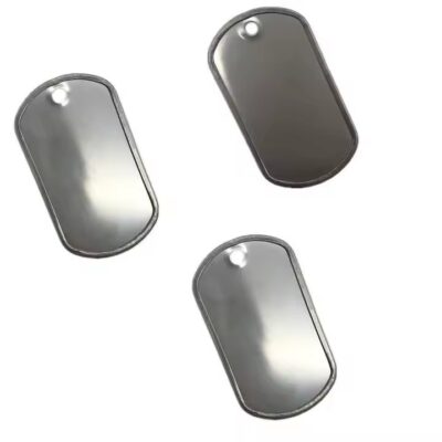 Blank Metal Pet ID Military Dog Tag