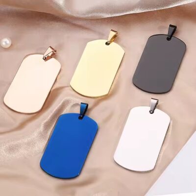 Blank Stainless Steel Pet ID Tag for Laser Engraving