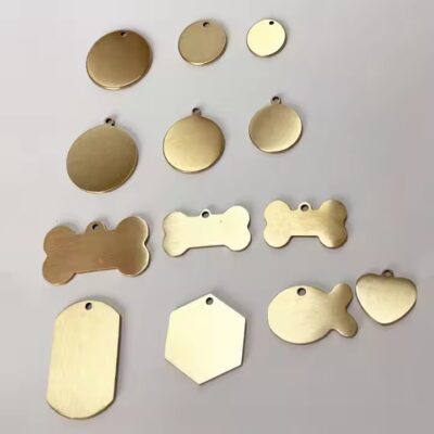 Blank Brass and Copper Pendant Tags for Custom Jewelry