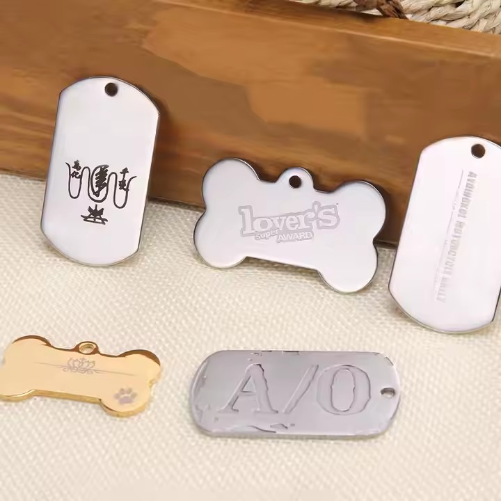 Blank Stainless Steel Metal Pet ID Tag