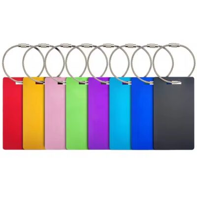 8-color blank anodized aluminum tags for engraving or labeling