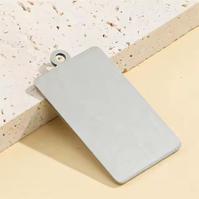 Wholesale stainless steel rectangular blank metal tags for engraving