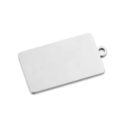 Wholesale stainless steel rectangular blank metal tags for engraving