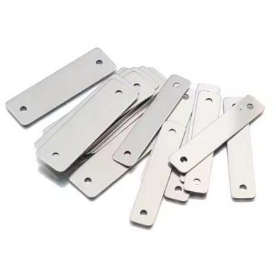 Rectangular Stainless Steel Blank Jewelry Tags for Bracelets