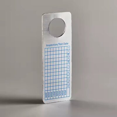 Custom 2D Logo Industrial Metal Tags for Equipment Identification