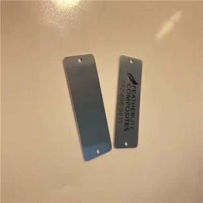 Custom Brushed Stainless Steel Laser Engraved Tags