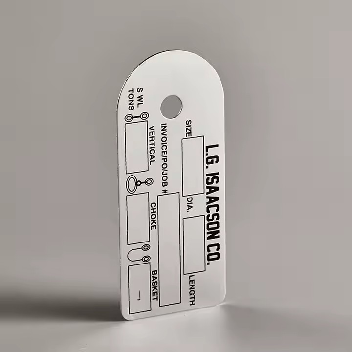 Custom Aluminum Industrial Metal Tags for Equipment Identification