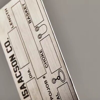 Custom Aluminum Industrial Metal Tags for Equipment Identification