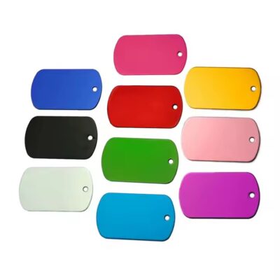 Custom Anodized Aluminum ID Tags with Serial Numbers