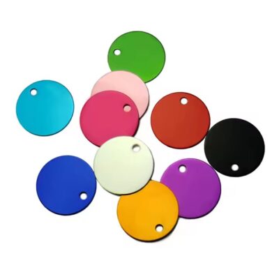 Custom Anodized Aluminum ID Tags with Serial Numbers