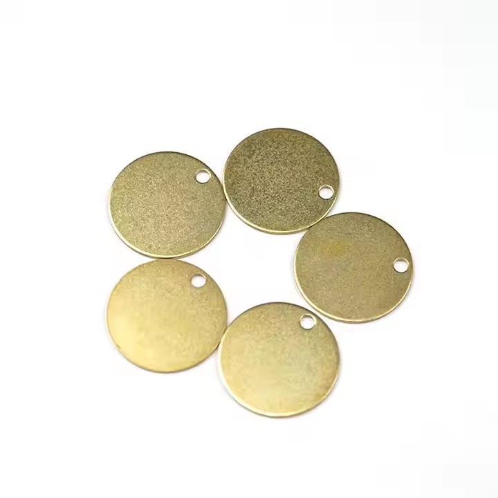 Custom Anodized Aluminum Valve Tags with Holes and Laser Marking