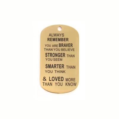 Anti-Loss Metal Military Dog Tag