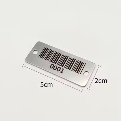 Custom Laser Engraved Stainless Steel Barcode Tags